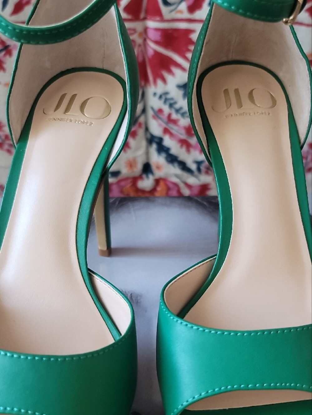 NWT J Lo Whimsgoth Emerald Open Toe Ankle-Strap Platform Stiletto Heel - Picture 14 of 14